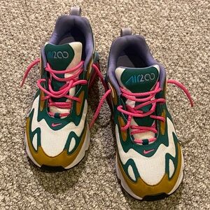 Nike Sneakers in Green, Gold, and Pink